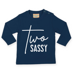 Load image into Gallery viewer, Two Sassy 2nd Birthday LONG SLEEVE Kids T-Shirt
