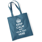 Load image into Gallery viewer, Personalised Custom Keep Calm Lightweight Tote Bag
