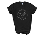Load image into Gallery viewer, First Christmas As Mr & Mrs 2026 Unisex T-Shirt Couples