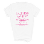 Load image into Gallery viewer, Personalised Hen Party T shirts Tying The Knot Bridal Party Shirts (Azalea)