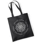 Load image into Gallery viewer, Yoga Mantra Lightweight Cotton Tote Bag