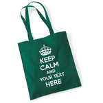 Load image into Gallery viewer, Personalised Custom Keep Calm Lightweight Tote Bag