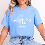 Load image into Gallery viewer, Something Blue Crew Personalised Hen Party T-Shirt Blue