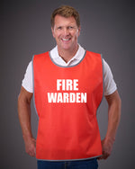 Load image into Gallery viewer, Fire Warden Adult Reflective Border Polyester Tabard