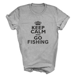 Load image into Gallery viewer, Keep Calm And Go Fishing Tshirt
