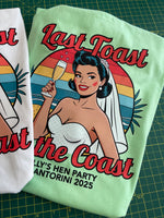 Load image into Gallery viewer, Last Toast On The Coast Hen Party Personalised Tshirts Bachelorette