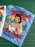 Load image into Gallery viewer, Last Toast On The Coast Hen Party Personalised Tshirts Bachelorette