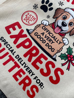 Load image into Gallery viewer, Personalised Dog Christmas Sack โ Custom Name Recycled Cotton Gift Bag