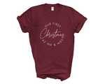 Load image into Gallery viewer, First Christmas As Mr & Mrs Unisex T-Shirt Couples