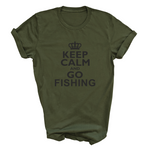 Load image into Gallery viewer, Keep Calm And Go Fishing Tshirt