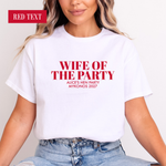 Load image into Gallery viewer, Wife Of The Party Personalised Hen Party Shirts (Pink)