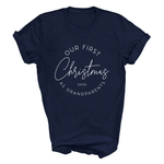 Load image into Gallery viewer, First Christmas as Grandparents Unisex T-Shirt