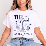 Load image into Gallery viewer, Personalised 'In Paris' Hen Party T-Shirts - Navy