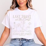 Load image into Gallery viewer, Last Toast On The Coast Hen Party T-Shirt (Sand)
