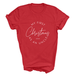 Load image into Gallery viewer, First Christmas As An Uncle 2026 Adult T-Shirt