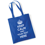 Load image into Gallery viewer, Personalised Custom Keep Calm Lightweight Tote Bag
