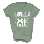 Load image into Gallery viewer, Personalised Hen Party T-shirts Mamma Mia Bridal Party Shirts, another view