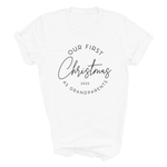 Load image into Gallery viewer, First Christmas as Grandparents Unisex T-Shirt