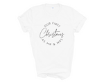 Load image into Gallery viewer, First Christmas As Mr & Mrs Unisex T-Shirt Couples