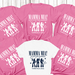 Load image into Gallery viewer, Personalised Hen Party Tshirts Mamma Mia Bridal Party Shirts (Azalea)
