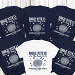 Load image into Gallery viewer, Boogie With Me I'm The Bride To Be Personalised Hen Party Shirts (Navy)