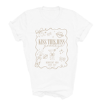Load image into Gallery viewer, Kiss The Miss Goodbye Hen Party T-Shirt (Sand)