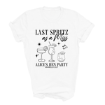 Load image into Gallery viewer, Last Spritz As A Miss Personalised Hen Party T-Shirts Black