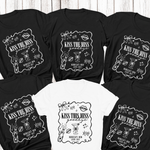 Load image into Gallery viewer, Kiss The Miss Goodbye Hen Party T-Shirt (Black)