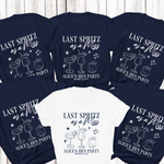 Load image into Gallery viewer, Last Spritz As A Miss Personalised Hen Party T-Shirts Navy