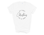 Load image into Gallery viewer, First Christmas As A Mrs Unisex T-Shirt