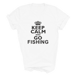 Load image into Gallery viewer, Keep Calm And Go Fishing Tshirt