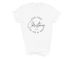 Load image into Gallery viewer, First Christmas As Mr & Mrs 2026 Unisex T-Shirt Couples