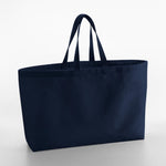 Load image into Gallery viewer, Personalised Initials Oversized Canvas Tote Bag