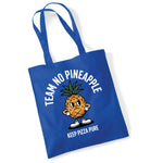 Load image into Gallery viewer, Team No Pineapple Funny Pizza Tote Bag
