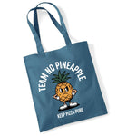 Load image into Gallery viewer, Team No Pineapple Funny Pizza Tote Bag