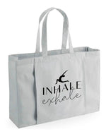 Load image into Gallery viewer, Inhale Exhale Organic Yoga Mat Tote Bag
