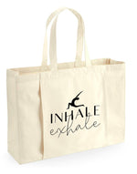 Load image into Gallery viewer, Inhale Exhale Organic Yoga Mat Tote Bag