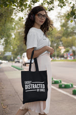 Load image into Gallery viewer, Easily Distracted By Dogs Lightweight Tote Bag