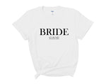 Load image into Gallery viewer, Personalised Bride BRIDE TRIBE Hen Party T-Shirts 9