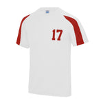 Load image into Gallery viewer, Adults Personalised Sport Football T-Shirt Contrast
