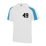 Load image into Gallery viewer, Adults Personalised Sport Football T-Shirt Contrast