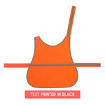 Load image into Gallery viewer, Please Give Me Space Hi Vis Dog Vest – orange vest, text printed in black