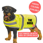 Load image into Gallery viewer, The Boss Hi Vis Dog Vest – yellow vest worn by a dog