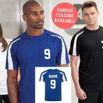 Load image into Gallery viewer, Adults Personalised Sport Football T-Shirt Contrast