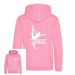 Load image into Gallery viewer, Personalised Gymnast Dance Kids Hoodie - Custom Name Front & Back