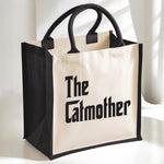 Load image into Gallery viewer, The Catmother Midi Jute Storage Tote Bag Shopper
