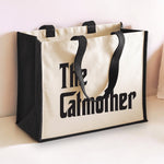 Load image into Gallery viewer, The Catmother Jute Storage Tote Bag