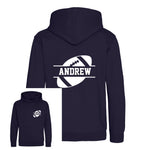 Load image into Gallery viewer, Personalised American Football Kids Hoodie - Custom Name Front & Back