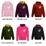 Load image into Gallery viewer, Personalised American Football Kids Two Tone Hoodie Custom Name Front & Back