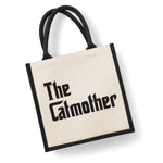 Load image into Gallery viewer, The Catmother Midi Jute Storage Tote Bag Shopper